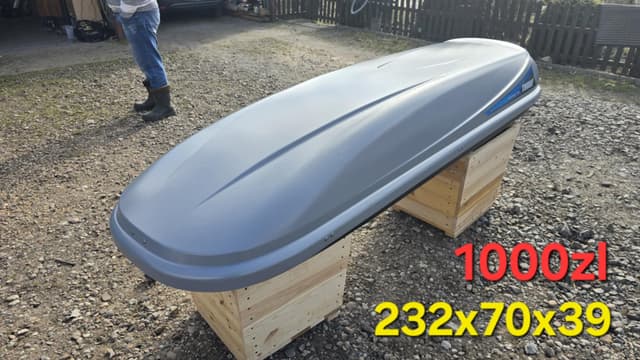Box dachowy szary matowy